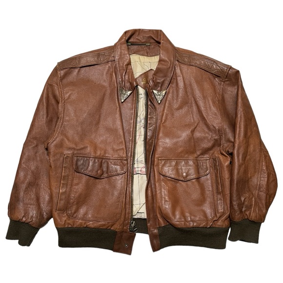 Vintage 70’s Brown Leather Jacket - Picture 1 of 10